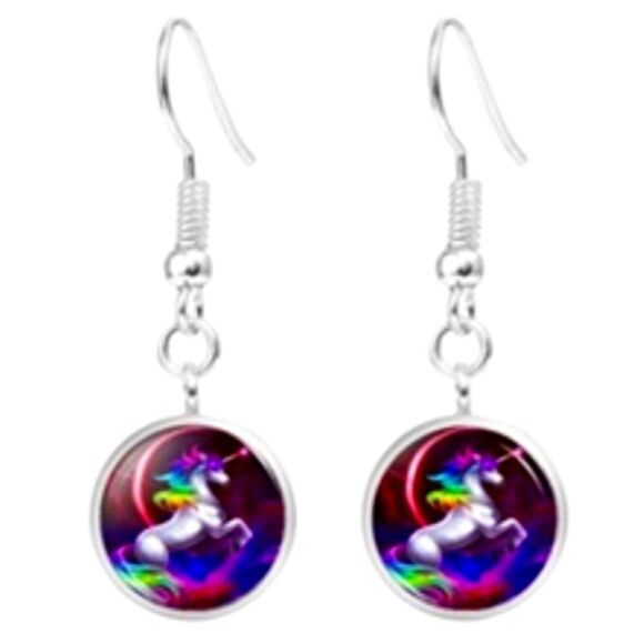 Other - 🔥$1 Bundled Unicorn Earrings For Pierced Ears